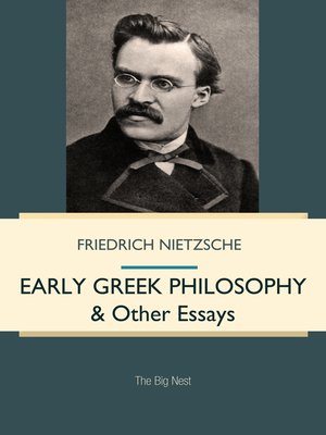 cover image of Early Greek Philosophy & Other Essays